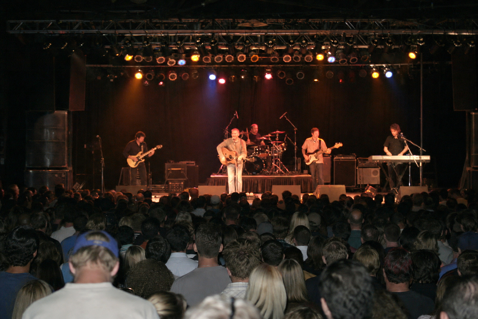 Brad Nietfeldt and a full band performing at Falcon in Burbank, California